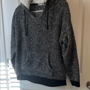 PJ Salvage Gray Sherpa Hoodie